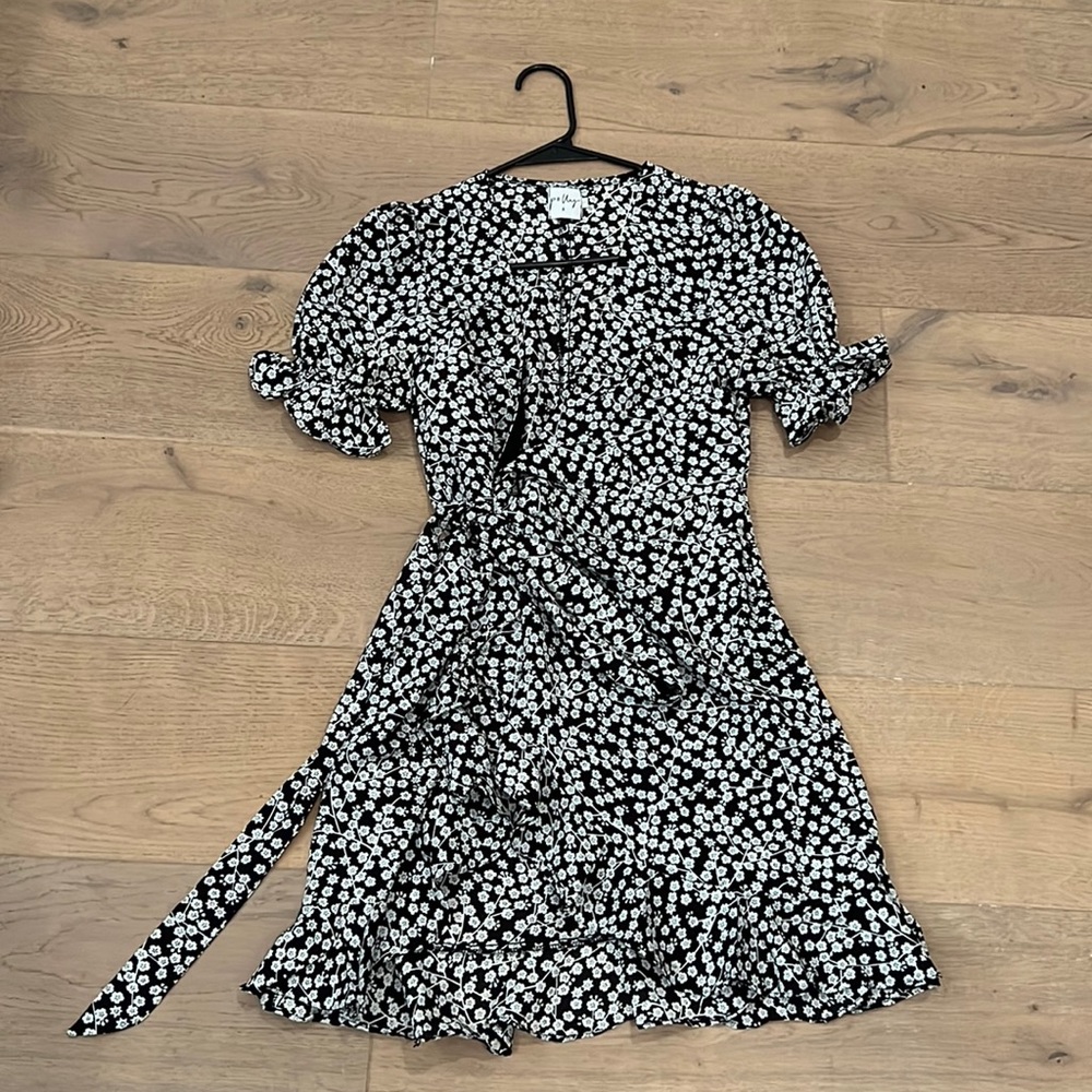 Black floral dress